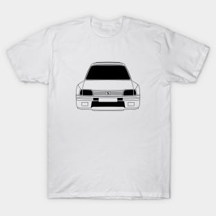 Peugeot 205 Black Outline T-Shirt